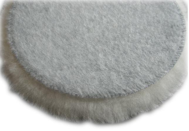 Grey velcro wool polishing pad